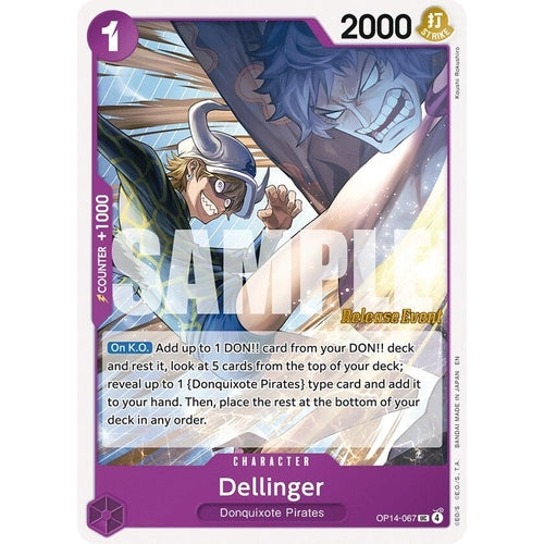 Image for Dellinger (OP14-067) (The Azure Sea's Seven Release Event Cards) - One Piece Card Game