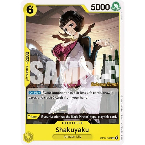Image for Shakuyaku (OP14-107) (The Azure Sea's Seven Release Event Cards) - One Piece Card Game