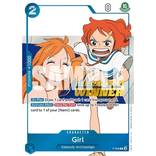 Image for Girl (OP14 Release Event Winner) (P-096) (One Piece Promotion Cards) - One Piece Card Game