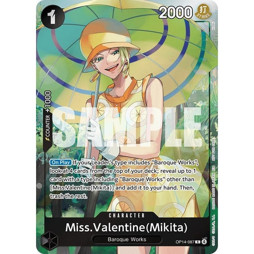 Miss.Valentine(Mikita) (Dash Pack) (OP14-087) (The Azure Sea's Seven) - PokéBox Australia