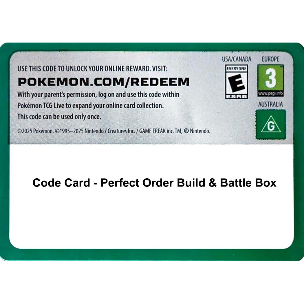Image for Code Card - Perfect Order Build & Battle Box (ME03: Perfect Order) - Pokemon