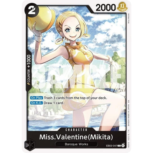 Image for Miss.Valentine(Mikita) (EB03-047) (Extra Booster: One Piece Heroines Edition) - One Piece Card Game