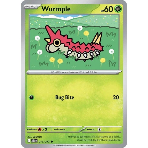 Image for Wurmple (011/217) (ME: Ascended Heroes) - Pokemon
