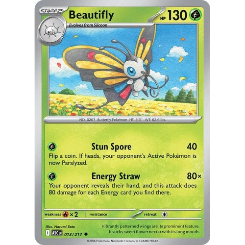 Image for Beautifly (013/217) (ME: Ascended Heroes) - Pokemon