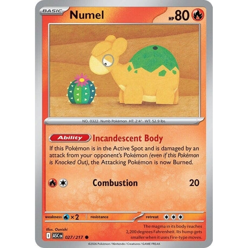 Image for Numel (027/217) (ME: Ascended Heroes) - Pokemon