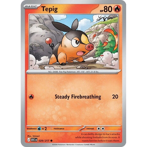 Image for Tepig (029/217) (ME: Ascended Heroes) - Pokemon