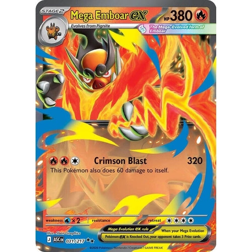 Image for Mega Emboar ex (031/217) (ME: Ascended Heroes) - Pokemon