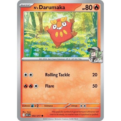 Image for N's Darumaka (032/217) (ME: Ascended Heroes) - Pokemon