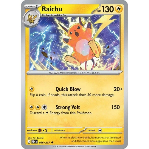 Image for Raichu (056/217) (ME: Ascended Heroes) - Pokemon