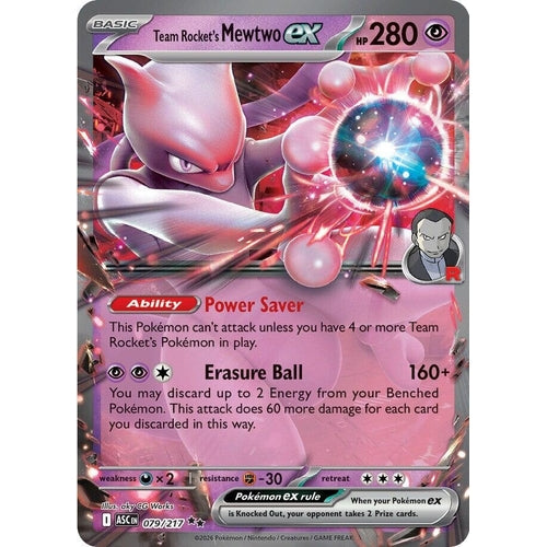 Image for Team Rocket's Mewtwo ex (079/217) (ME: Ascended Heroes) - Pokemon