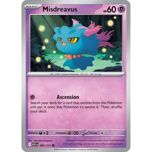 Image for Misdreavus (085/217) (ME: Ascended Heroes) - Pokemon