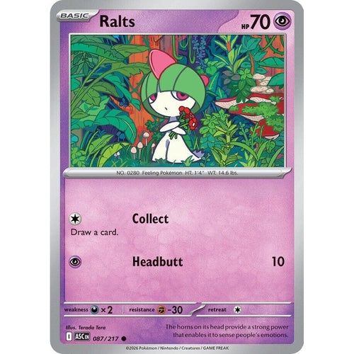 Image for Ralts (087/217) (ME: Ascended Heroes) - Pokemon