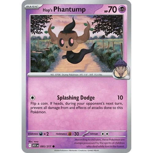Image for Hop's Phantump (095/217) (ME: Ascended Heroes) - Pokemon