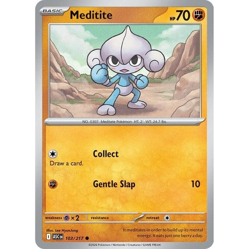 Image for Meditite (103/217) (ME: Ascended Heroes) - Pokemon