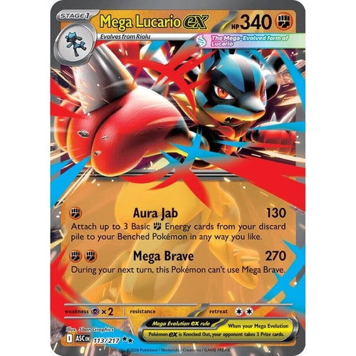 Image for Mega Lucario ex (113/217) (ME: Ascended Heroes) - Pokemon