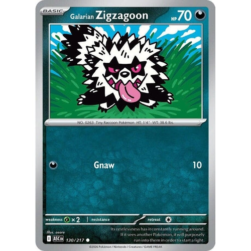 Image for Galarian Zigzagoon (130/217) (ME: Ascended Heroes) - Pokemon