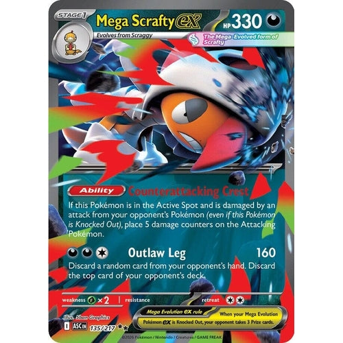 Image for Mega Scrafty ex (135/217) (ME: Ascended Heroes) - Pokemon