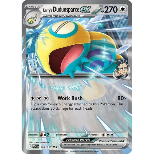 Image for Larry's Dudunsparce ex (164/217) (ME: Ascended Heroes) - Pokemon