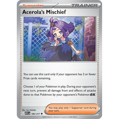 Image for Acerola's Mischief (180/217) (ME: Ascended Heroes) - Pokemon
