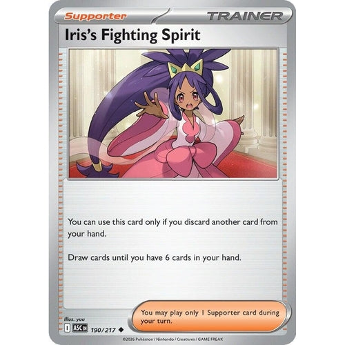 Image for Iris's Fighting Spirit (190/217) (ME: Ascended Heroes) - Pokemon