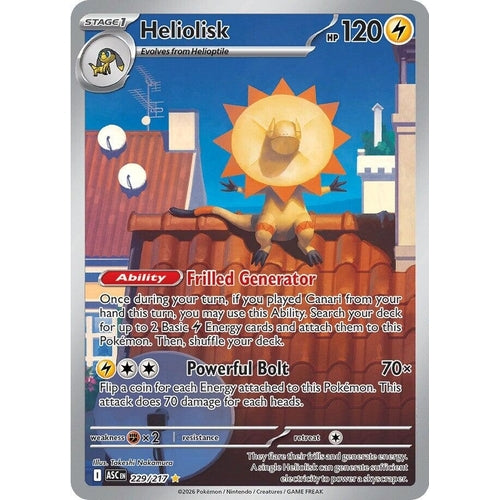 Image for Heliolisk (229/217) (ME: Ascended Heroes) - Pokemon