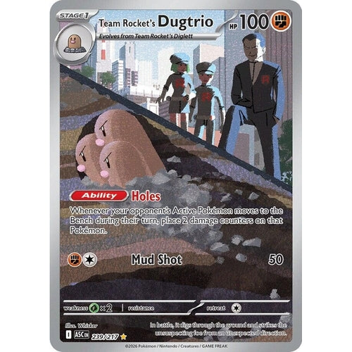 Image for Team Rocket's Dugtrio (239/217) (ME: Ascended Heroes) - Pokemon