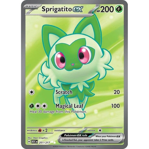 Image for Sprigatito ex (251/217) (ME: Ascended Heroes) - Pokemon