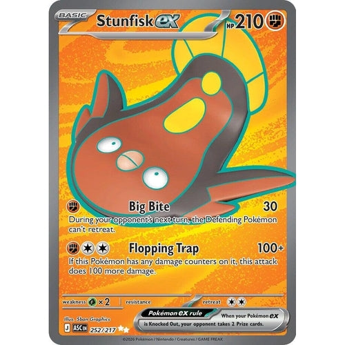 Image for Stunfisk ex (252/217) (ME: Ascended Heroes) - Pokemon