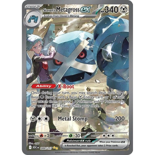 Steven's Metagross ex (289/217) (ME: Ascended Heroes) Steven's Metagross ex (289/217) (ME: Ascended Heroes)