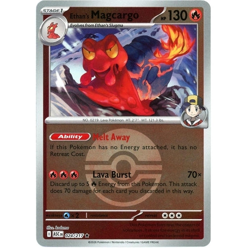 Image for Ethan's Magcargo - 024/217 (Poke Ball) (024/217) (ME: Ascended Heroes) - Pokemon