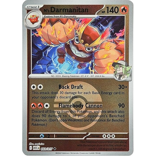 Image for N's Darmanitan (Poke Ball) (033/217) (ME: Ascended Heroes) - Pokemon