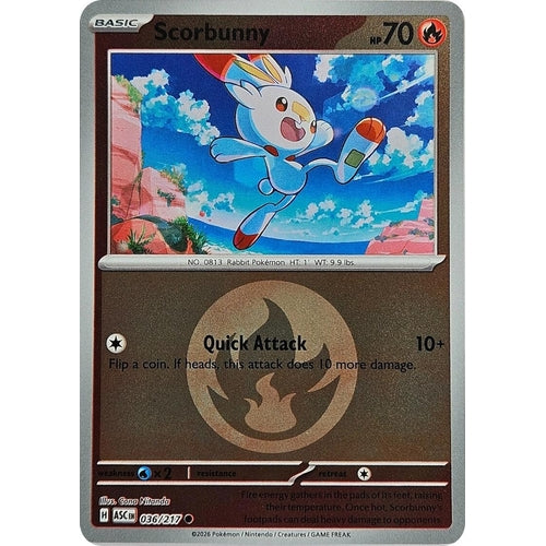 Image for Scorbunny - 036/217 (Energy Symbol Pattern) (036/217) (ME: Ascended Heroes) - Pokemon