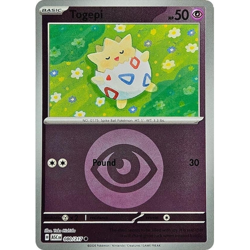 Image for Togepi (Energy Symbol Pattern) (080/217) (ME: Ascended Heroes) - Pokemon