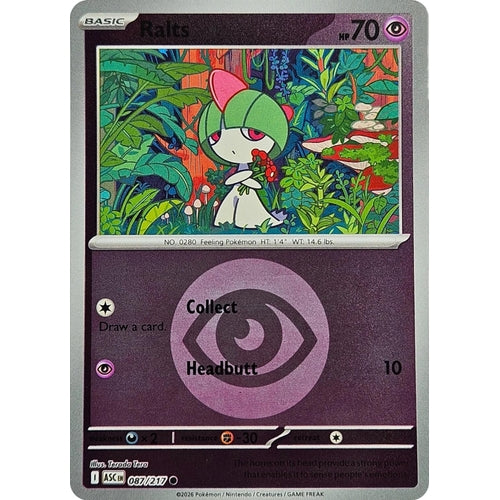 Image for Ralts (Energy Symbol Pattern) (087/217) (ME: Ascended Heroes) - Pokemon