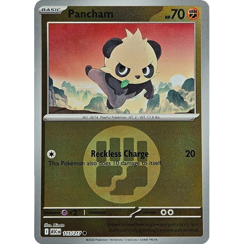 Image for Pancham (Energy Symbol Pattern) (115/217) (ME: Ascended Heroes) - Pokemon