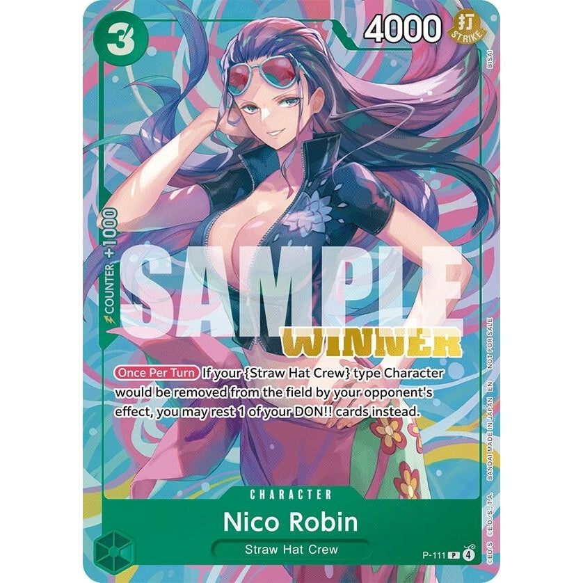 Nico Robin (Heroines Battle Winner Pack) (P-111) (One Piece Promotion Cards) - PokéBox Australia