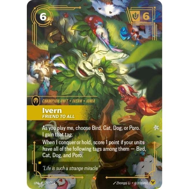 Image for Ivern - Friend to All (177/219) (Unleashed) - Riftbound: League of Legends Trading Card Game