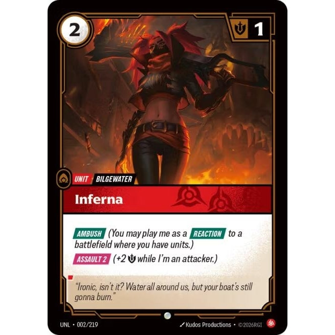 Image for Inferna (002/219) (Unleashed) - Riftbound: League of Legends Trading Card Game