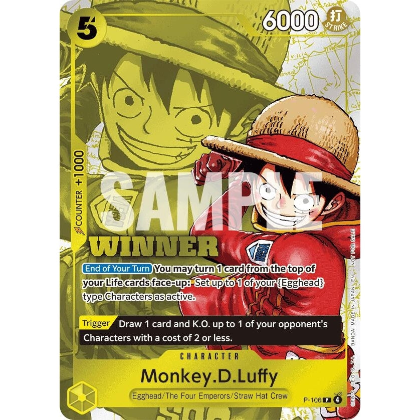 Image for Monkey.D.Luffy (Winner Pack 2026 Vol. 2) (P-106) (One Piece Promotion Cards) - One Piece Card Game