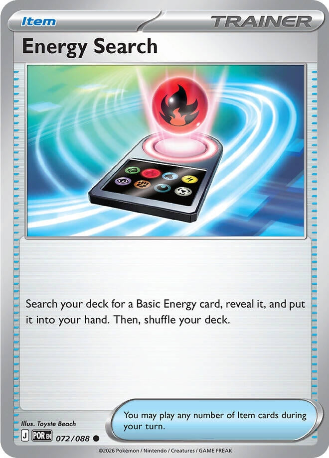 Image for Energy Search (072/088) (ME03: Perfect Order) (POR) - Pokemon