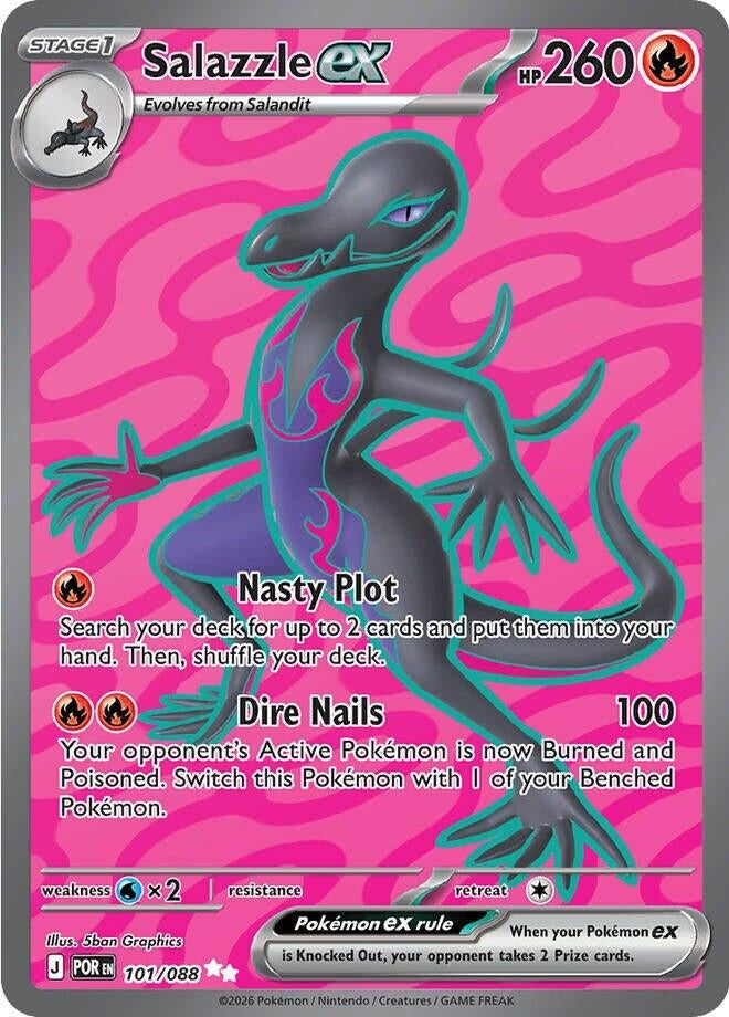 Image for Salazzle ex (101/088) (ME03: Perfect Order) (POR) - Pokemon