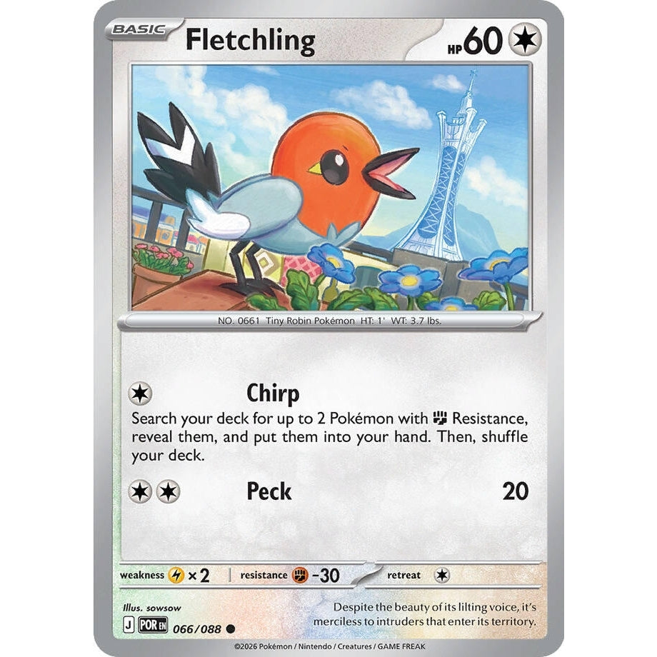 Image for Fletchling (066/088) (ME03: Perfect Order) - Pokemon