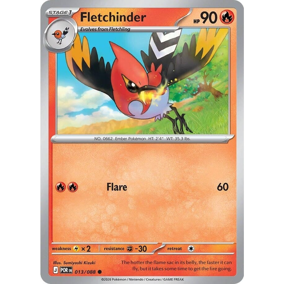 Image for Fletchinder (013/088) (ME03: Perfect Order) - Pokemon