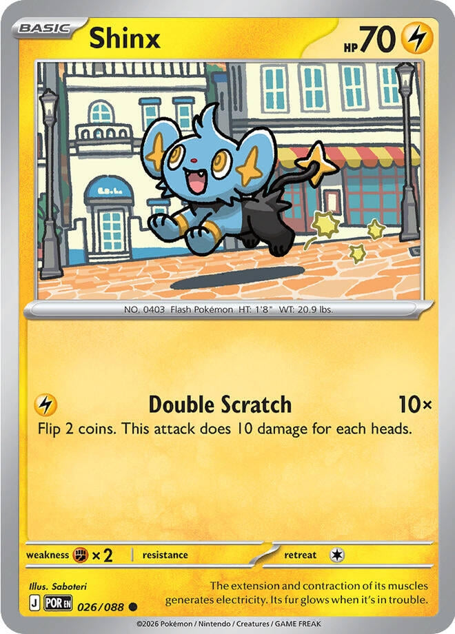 Image for Shinx (026/088) (ME03: Perfect Order) (POR) - Pokemon
