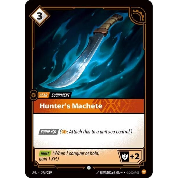 Image for Hunter's Machete (096/219) (Unleashed) - Riftbound: League of Legends Trading Card Game