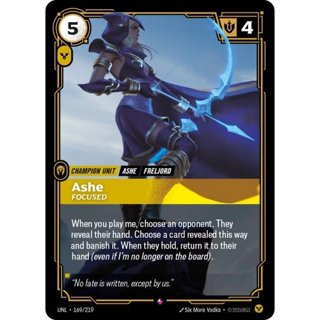 Image for Ashe - Focused (169/219) (Unleashed) - Riftbound: League of Legends Trading Card Game