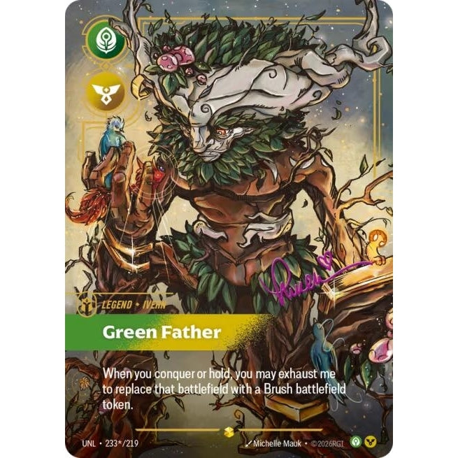Image for Ivern - Green Father (Signature) (233*/219) (Unleashed) - Riftbound: League of Legends Trading Card Game