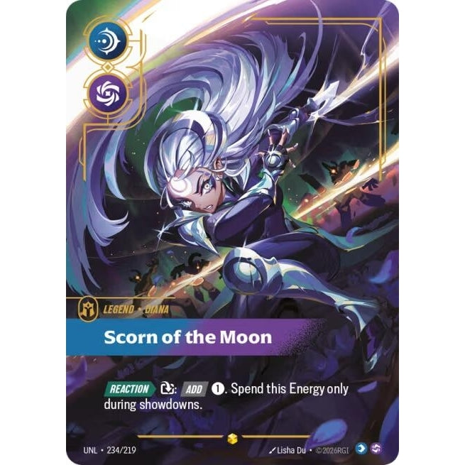 Image for Diana - Scorn of the Moon (Overnumbered) (234/219) (Unleashed) - Riftbound: League of Legends Trading Card Game