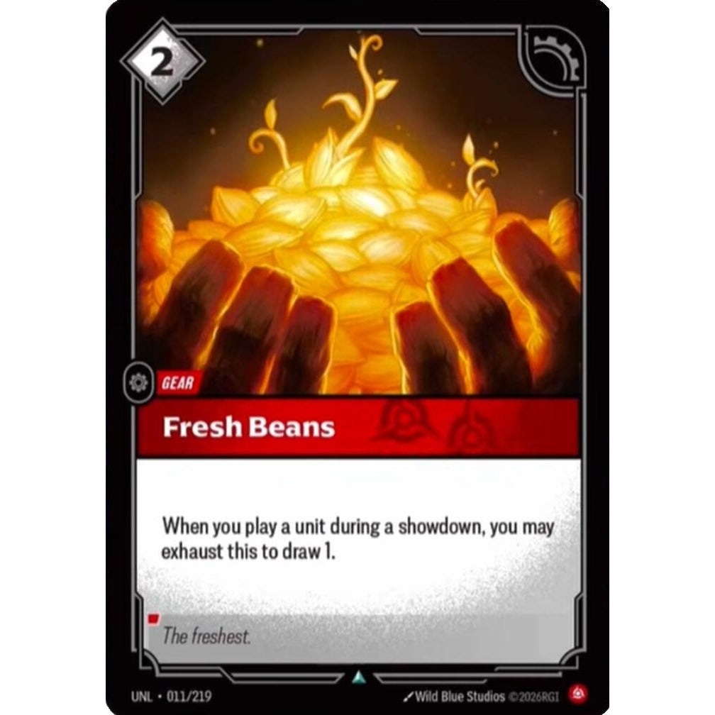 Image for Fresh Beans (011/219) (Unleashed) - Riftbound: League of Legends Trading Card Game