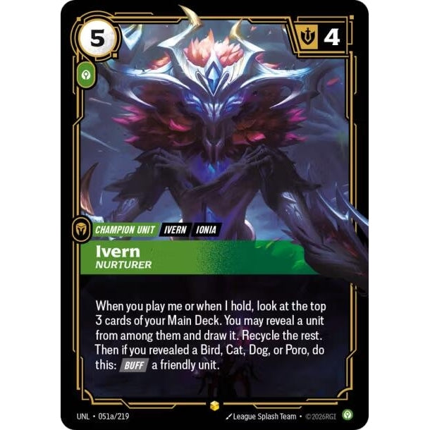 Image for Ivern - Nurturer (Alternate Art) (051a/219) (Unleashed) - Riftbound: League of Legends Trading Card Game